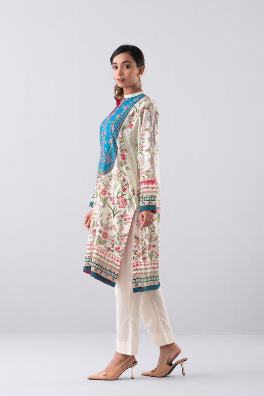 Relaxed Fit Digital Printed Lawn Kurta