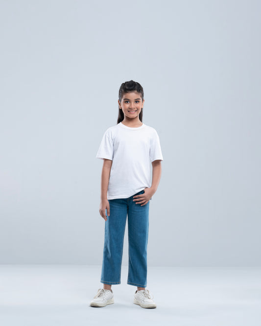 Girls' Denim Bottom (6-8 Years)