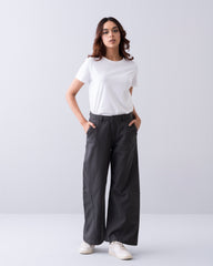 Wide Leg Twill Pant