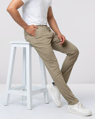 Slim Fit Solid Chinos
