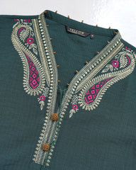 Smart Fit Embroidered One-Piece Ethnic Kurta