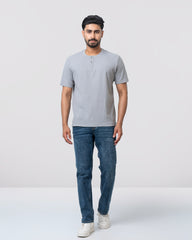 Relaxed Fit Henley T-Shirt