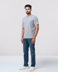 Relaxed Fit Henley T-Shirt