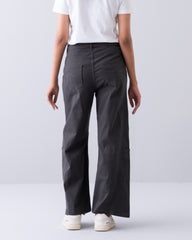 Wide Leg Twill Pant