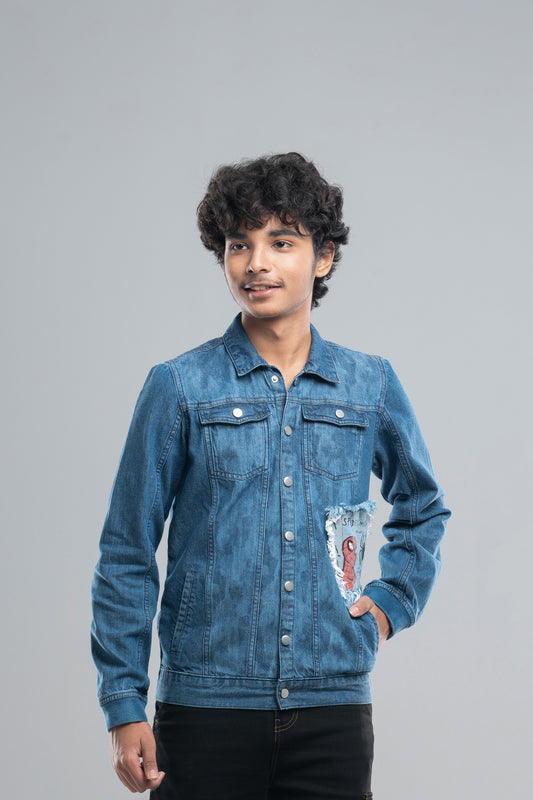 Spiderman-Themed Junior Boys' Jacket - Marvel (10-14 Years)