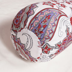 Bolster Cover - Bargundy Paisley
