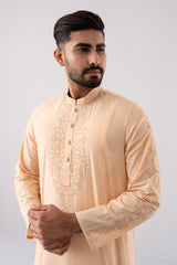 Regular Fit Embroidered Semi-Formal Panjabi