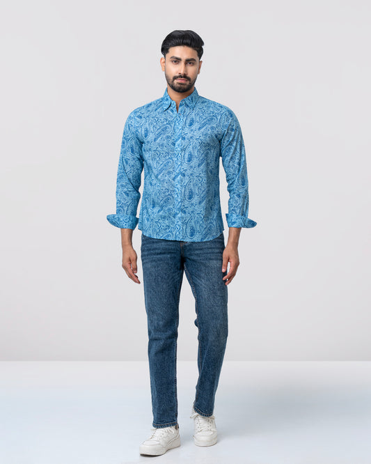 Regular Fit Printed Casual Shirt