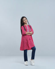 Princess Embroidered Ethnic Kurti (2-4 Years)