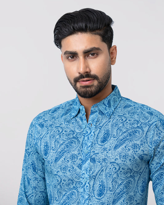 Regular Fit Printed Casual Shirt
