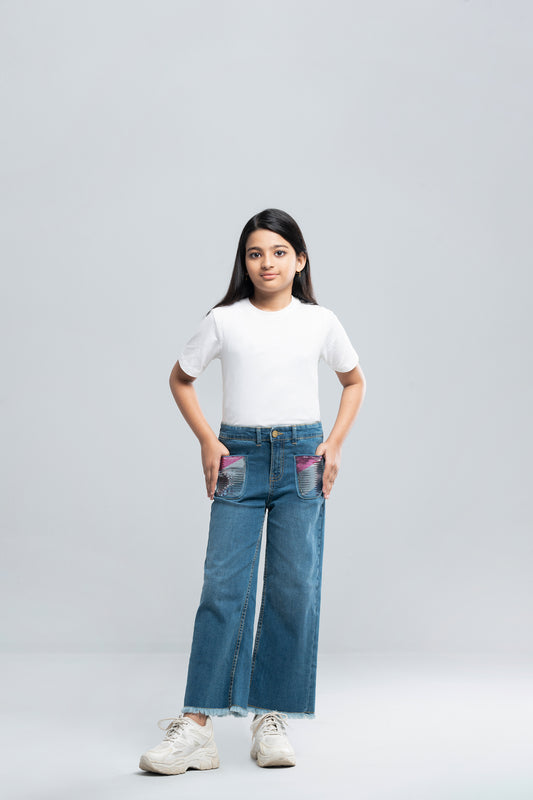 Princess Denim Bottom (6-8 Years)