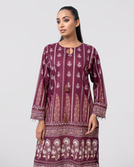 Relaxed Fit Printed One-Piece Lawn Kurta