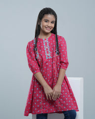 Princess Embroidered Ethnic Kurti (6-8 Years)