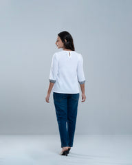 Junior Girls' Embroidered Fashion Top (10-14 Years)