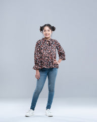 Junior Girls' Western Fashion Top (10-14 Years)