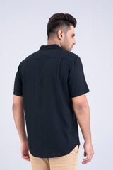 Regular Fit Casual Cotton Shirt with Lapel Collar