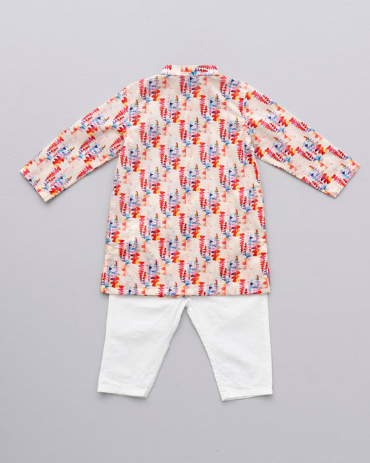 Newborn Boys' Panjabi Set (0-6 Months)