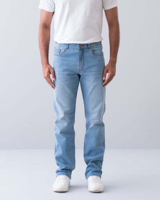 Straight Fit Blue Jeans