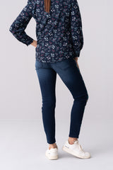 Slim Fit Embroidered Denim