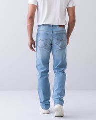 Straight Fit Blue Jeans