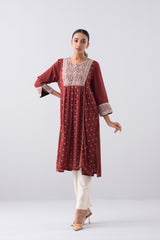 Smart Fit Embroidered Ethnic Kurta