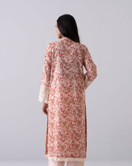 Smart Fit Embroidered Three-Piece Lawn with Chiffon Dupatta