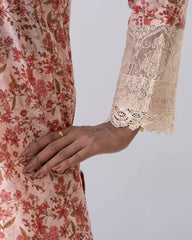 Smart Fit Embroidered Three-Piece Lawn with Chiffon Dupatta