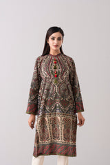 Relaxed Fit Embellished Lawn Kurta