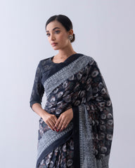 Digital Printed Cotton Saree