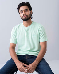 Relaxed Fit Henley T-Shirt
