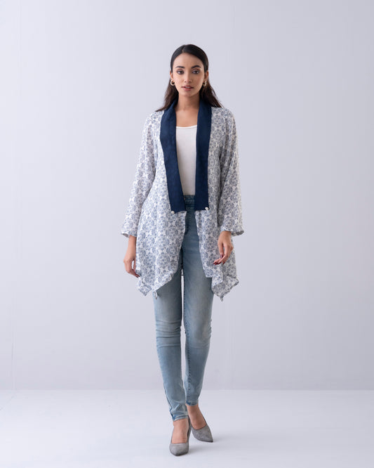 Floral Printed Bolero Top