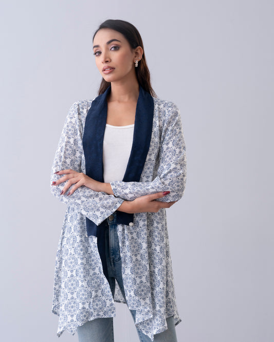 Floral Printed Bolero Top