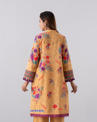 Relaxed Fit Digital Printed Three-Piece Lawn with Chiffon Dupatta