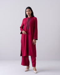 Smart Fit Embroidered Two-Piece Ethnic Set