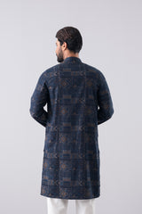 Regular Fit Jacquard Cotton Semi-Formal Panjabi