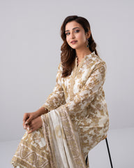 Smart Fit Digital Printed Three-Piece Lawn with Chiffon Dupatta