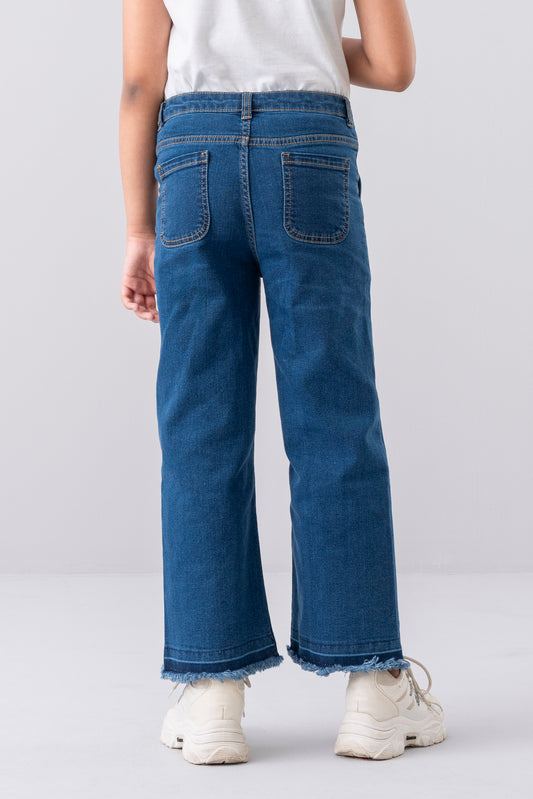 Girls' Denim Bottom (6-8 Years)