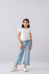Girls' Denim Bottom (6-8 Years)