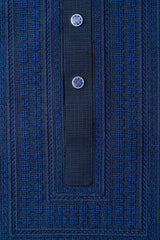 Regular Fit Embroidered Blended Fabric Formal Panjabi