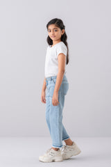 Girls' Denim Bottom (6-8 Years)