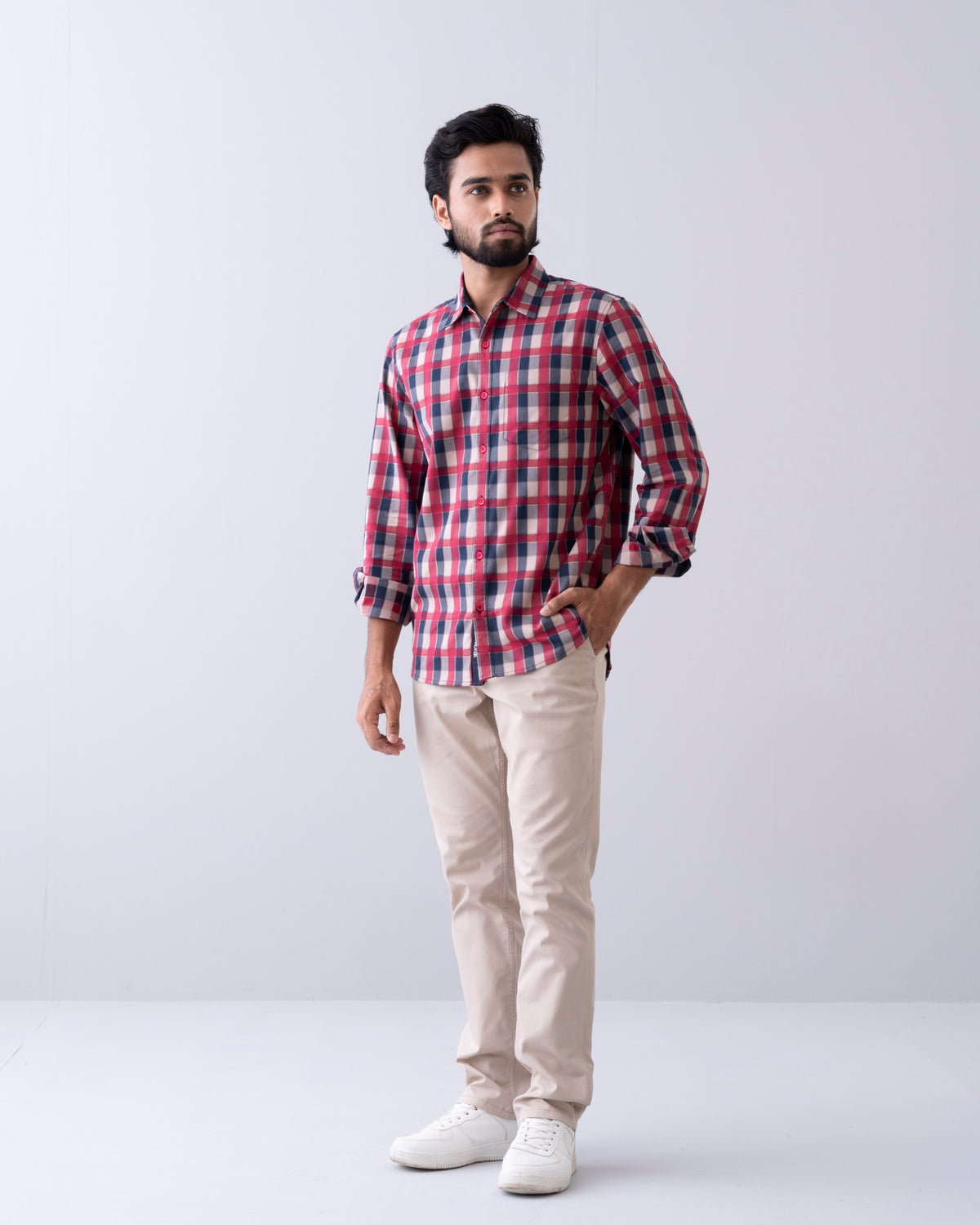 Regular Fit Check Casual Shirt