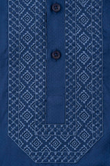 Regular Fit Embroidered Semi-Formal Panjabi