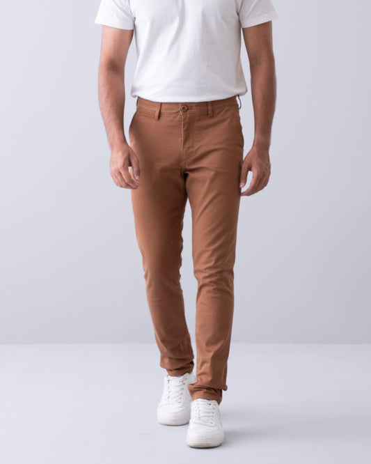 Slim Fit Solid Chinos