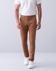 Slim Fit Solid Chinos