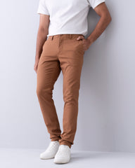 Slim Fit Solid Chinos