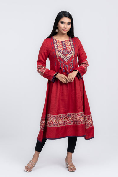 Women's Embroidered Kurti