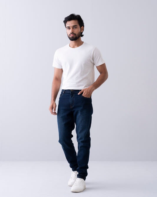 Carrot Fit Blue Jeans