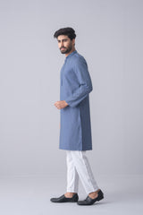 Slim Fit Embroidered Semi Formal Dobby Panjabi