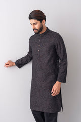 Regular Fit Jacquard Cotton Semi-Formal Panjabi