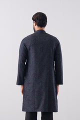 Regular Fit Jacquard Cotton Semi-Formal Panjabi